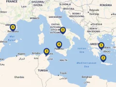 Mapa plavby